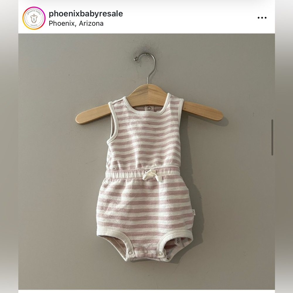 $13 ADD ON Little Planet by‎ Carter’s organic romper stripe Grayson mini zara